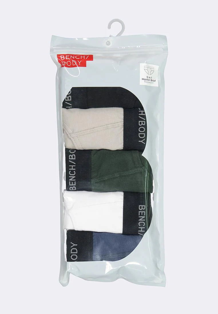 Men's 5-in-1 Pack Hipster Brief