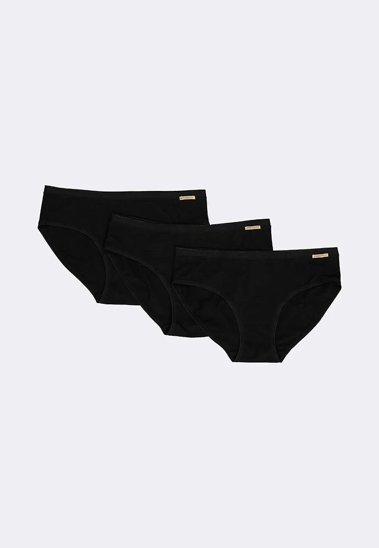 Women's 3-in-1 Pack Mid-Rise Bikini